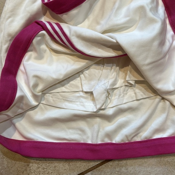 NWT! Barstool Sports White Pink Trim Knit Faux Wrap Golf Skirt Skort S - Picture 7 of 8